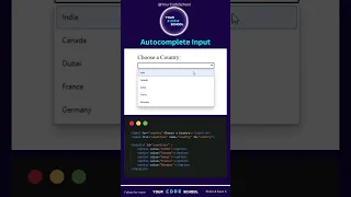 HTML Autocomplete Input Your Code School