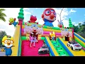 Download Lagu Main Istana Balon Pororo dan Mobil Mobilan Polisi Tangkap Maling - Mainan Balon Anak