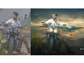 Photoshop Compositing Tutorial Remove Background with hard light