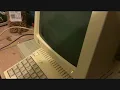 Apple IIc with screen test