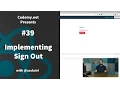 React Implementing Sign Out - 039