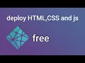 How to deploy HTML CSS and JS for free in Netlify in 2023