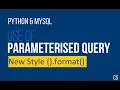 Parameterized Query New Style format
