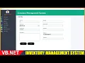 Inventory Management System in VB Net with Mysql Source Code visual basic net project