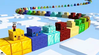 MİNECRAFT EVLERİ YAPTIK - RASTGELE SKYBLOCK PARKURDAN KAÇIŞ #2.BÖLÜM
