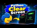 Python Clear Screen Trick Every Developer Should Know Python os system Tutorial