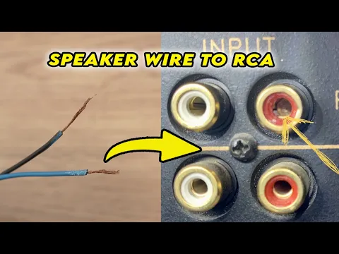 Download MP3 How to Connect Speaker Wire to RCA Plug - 3 Ways!