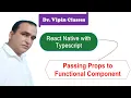 Passing Props to Functional Component in React Native Typescript Dr Vipin Classes