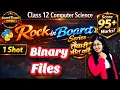 File Handling in Python Binary Files CBSE Class 12 Computer Science
