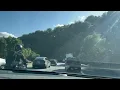 Highway 17 Drive to Santa Cruz with Great Weather and Typical Traffic