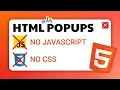 HTML Only POPUP No CSS No JS