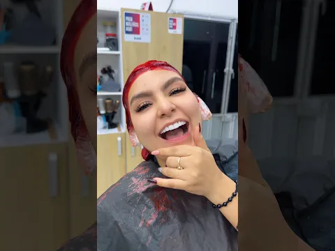Volviendo a mi color de cabello, porque me voy para la casa de los famosos 😱🧡👏￼