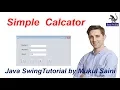 Java Swing Tutorial Simple Calculator GUI Applications Development