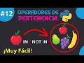 Operadores de Pertenencia Python Curso de Python desde CERO