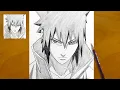 How to Draw Sasuke Uchiha Step by Step Sasuke Drawing Easy Anime Sketch