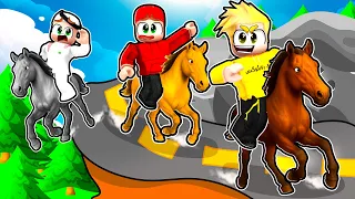 لؤي وسامر وسلطان يركبون الخيل في روبلوكس    دندنها