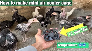 How to make mini powerful cage cooler fan with low budget.