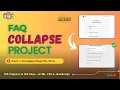 Building an FAQ Collapse with HTML CSS and JavaScript Day 12 of 100 Days of Code Challenge