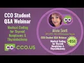 Medical Coding for Thyroid Neoplasms Thyroidectomy - CCO Student Q A Webinar