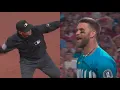 Bryce Harper Strikes Out on Checked Swing Gets Ejected for Arguing