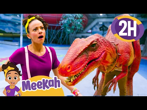 Download MP3 Meekah DANCES With A Dinosaur + More | Blippi and Meekah Best Friend Adventures