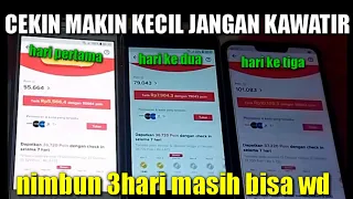 cekin kecil gak jadi masalah 3 hari masih bisa wd