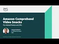 Amazon Comprehend Snacks Amazon Web Services