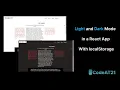 Light and Dark Mode in a React App With localStorage