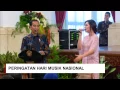 Raisa Minta Sepeda ke Jokowi ; Saat Presiden Jokowi Cari Raisa di Peringatan Hari Musik Nasional