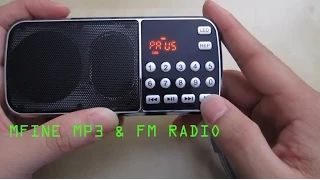 mfine multifunctional mp3 player u0026 fm radio review compact loud and feature packed