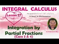 INTEGRATION BY PARTIAL FRACTIONS Case 3 4