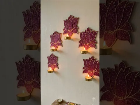DIY Lotus Hanging ✨ #trending #viralshort #explore #diy #diycrafts #homedecor #diwalidecor #fypviral