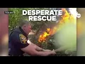 WATCH Texas deputies rescue unconscious driver from burning car
