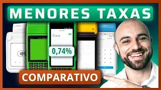 🏆Máquina de Cartão Com MENOR TAXA Para MEI, Autônomo e PJ | Top 5 Maquininhas 2025