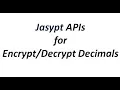 Jasypt Tutorial - Jasypt APIs for Decimal Values