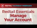 Redtail Essentials Manage Your Account