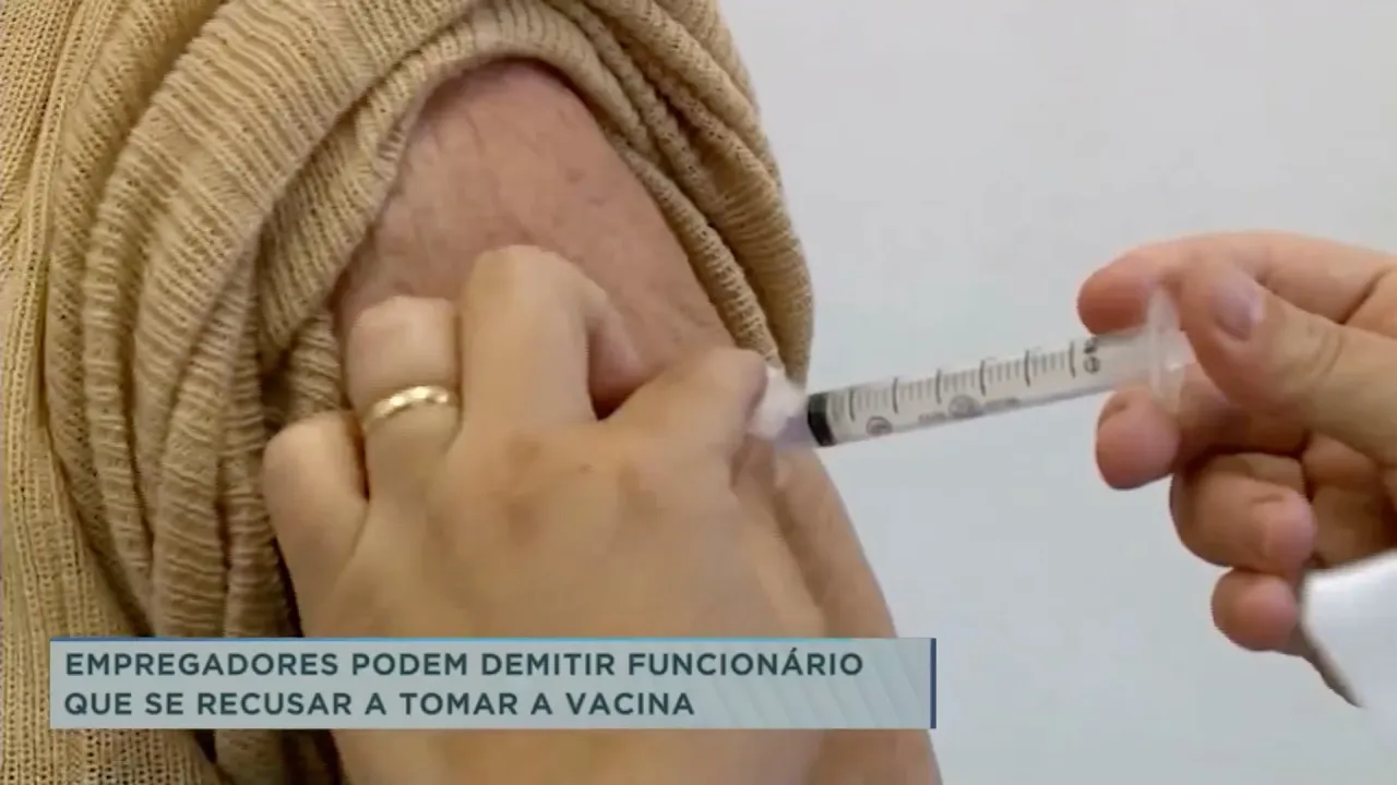 Empregadores podem demitir funcionários que se recusar a tomar a vacina contra a Covid-19