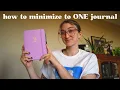I use ONE journal for everything minimalist AD -friendly journal set-up