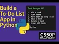 Task Manager CLI - CS50P Final Project by Divyansh Dubey