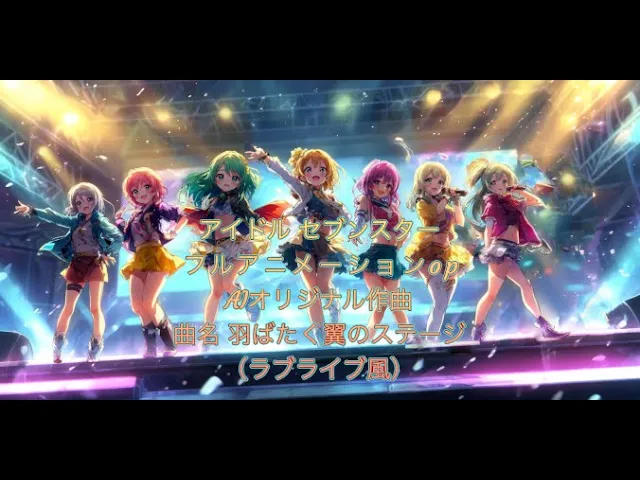 Aiアニメpvフル映像作曲(ラブライブ風)アイドル セブンスター 曲名 羽ばたく翼のステージ