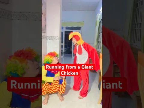 Running from a Giant Chicken#shorts