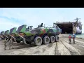 Download Lagu US Marines Unloading Their Brand-New Massive Amphibious Combat Vehicles