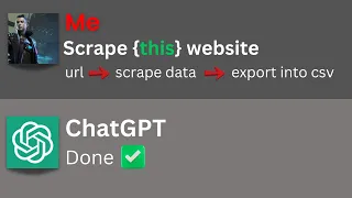 Web Scraping Using ChatGPT extract data from website