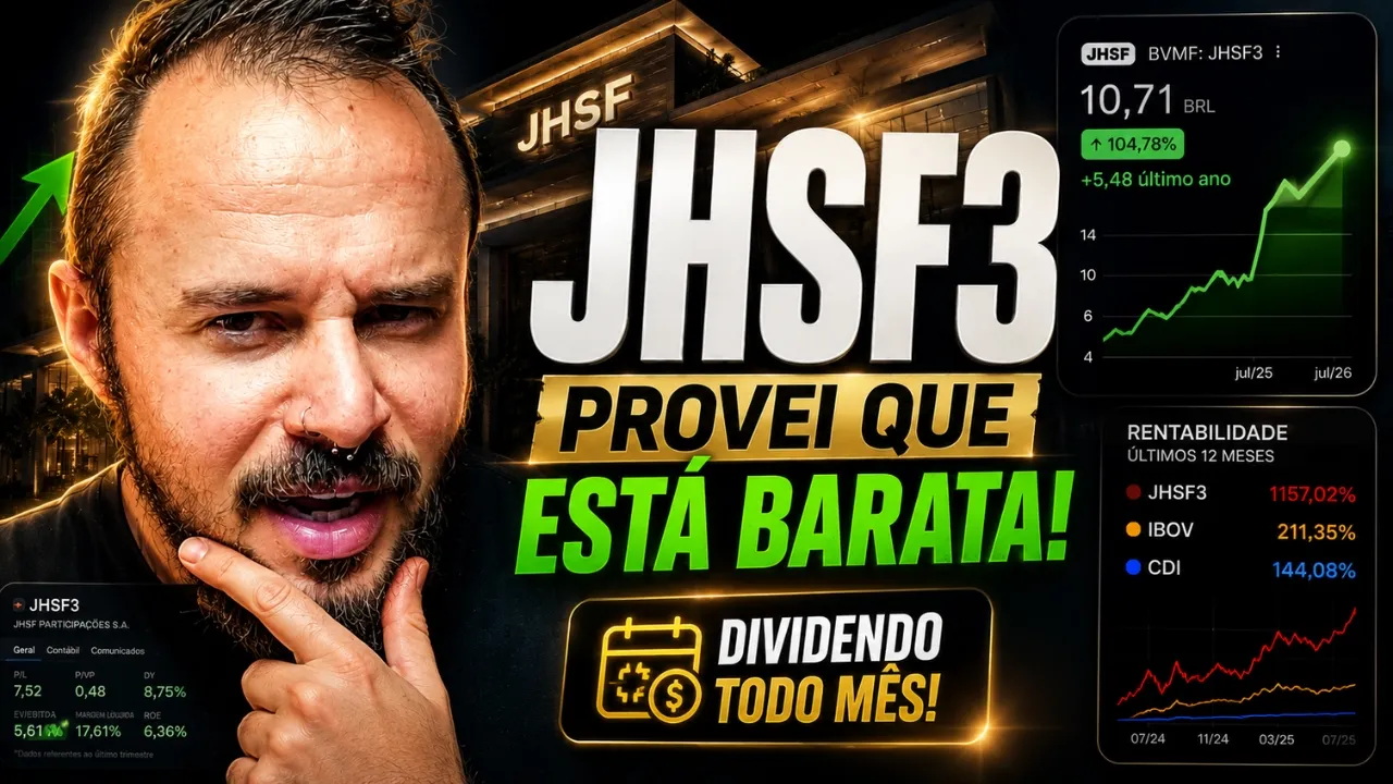 A Melhor Ação de Dividendos de 2026? JHSF3 Surpreende!