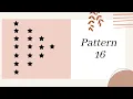 16 Patten 16 right side half diamond star pattern using python