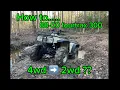Honda fourtrax 300 2wd conversion made easy