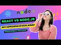 React vs Node js Key Differences Explained Which Should You Learn
