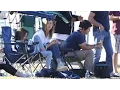 X17 EXCLUSIVE Mark Wahlberg Chows Down At Kids Football Game