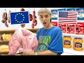European vs American Grocery Shopping Supermarkets