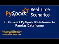 3 Convert PySpark Dataframe to Pandas Dataframe